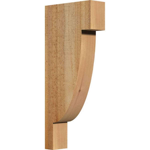 Ekena Millwork Alpine Rough Sawn Corbel, Western Red Cedar, 4"W x 12"D x 28"H COR04X12X28ALP00RWR - main
